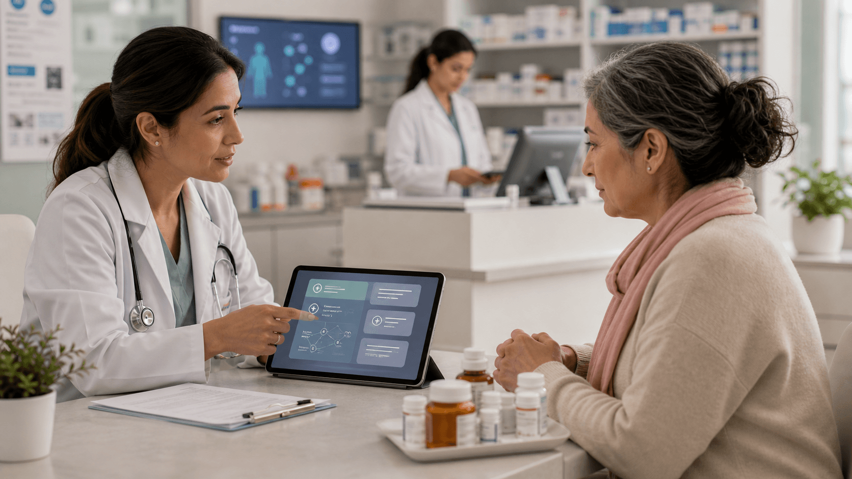 IA para médicos, farmacêuticos e saúde: onde ajuda e onde exige cuidado